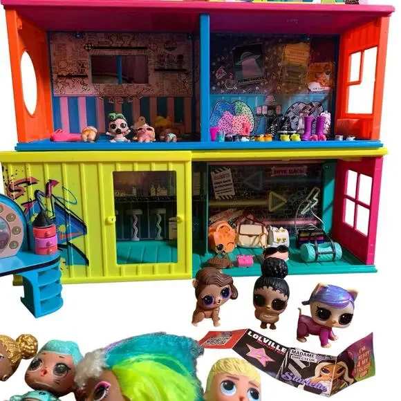 Huge LOL Surprise Doll Lot 40+ Dolls, 3 OMG Fashion Dolls, Playset & Accessories